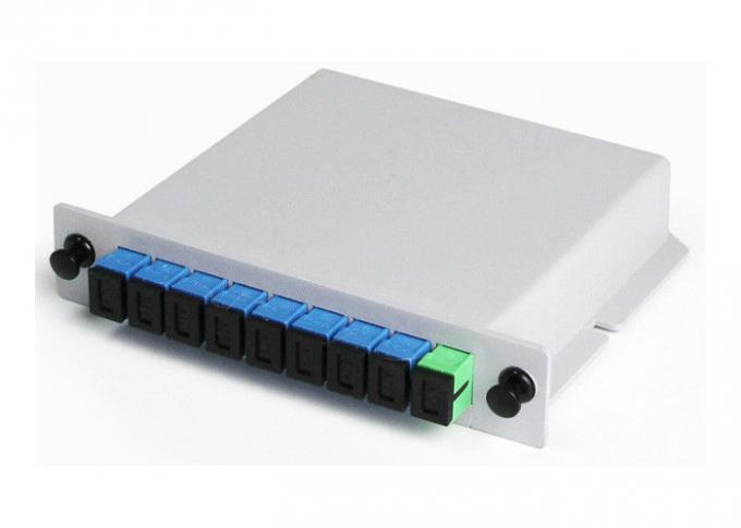 복근 상자에 있는 FTTX 광섬유 드롭 케이블 1x8 카세트 PLC 광섬유 분배기 1