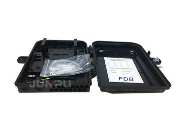 16 Core Outdoor Ftth Fiber Optic Distribution Box Black